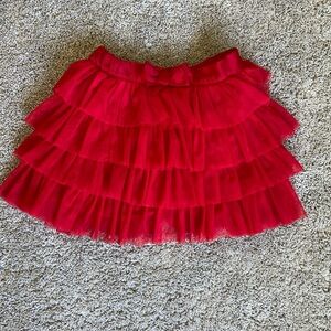 Ruffled skirt.